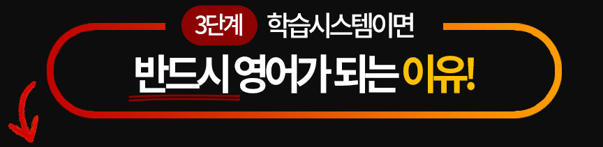 3단계 학습시스템이면 반드시 영어가 되는 이유!